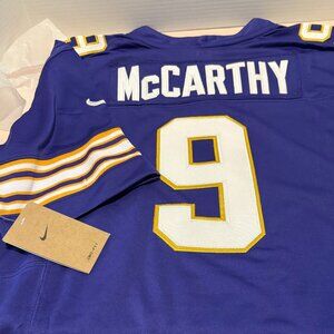 NEW JJ McCarthy #9 Minnesota Vikings Purple Jersey Nike NWT Medium